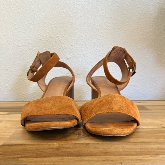 Madewell The Claudia Sandals in Amber brown Suede Size 9 - Picture 6 of 11